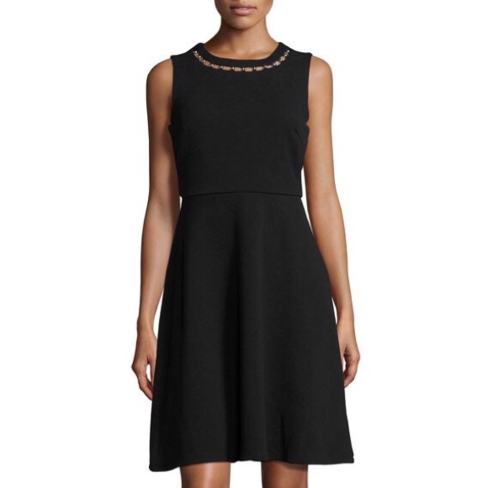 Neiman Marcus Black Sleeveless Dress - Picture 2 of 7